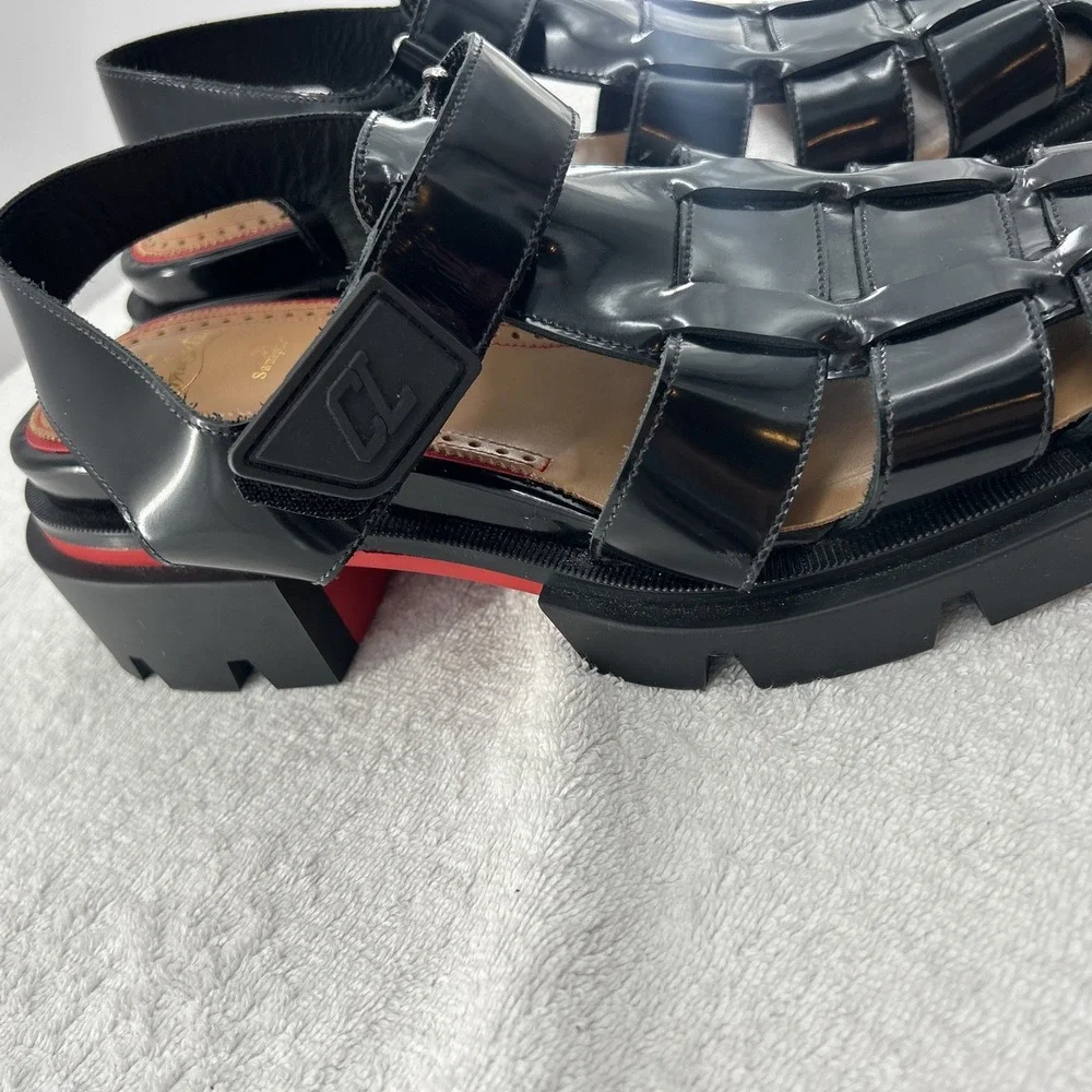 Christian Louboutin RARE Sample Chunky Lug Sole Sandals – Red Bottom Men 10.5-11